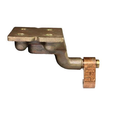 Burndy Copper Compression Grounding Plate, 4 Hole w/o Inspection Hole, 2-250 YGF294N